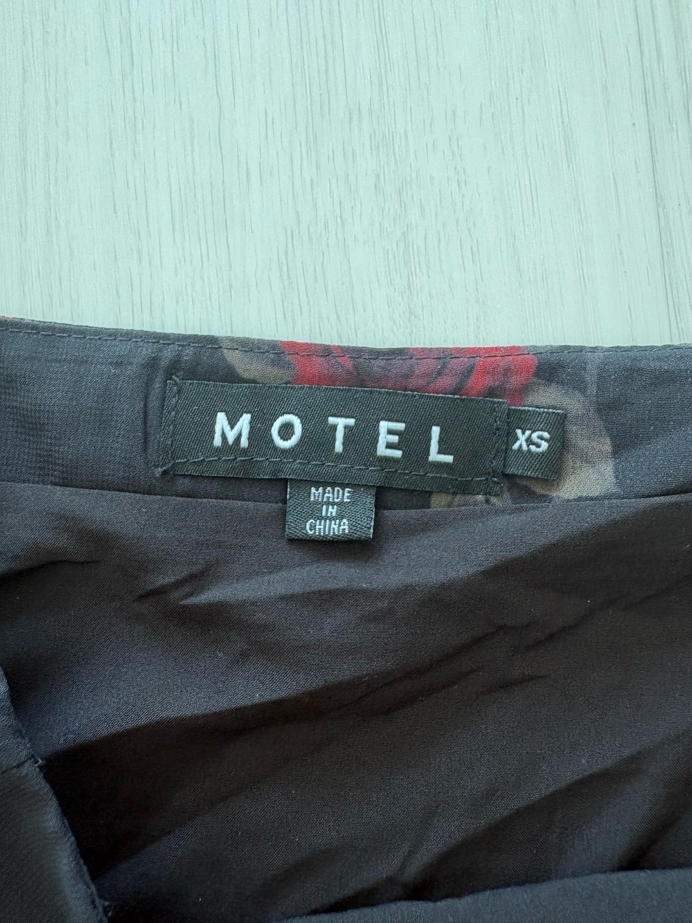 Motel Rocks Black Floral Ruffle Mini Skirt - Picture 2 of 2